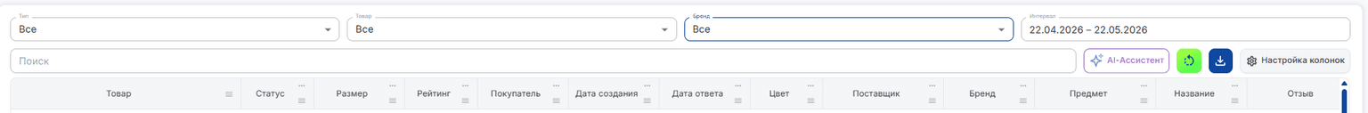 Верхнее меню